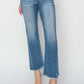 Versatile Petite High Rise Slim Straight Risen Jeans with Flattering Fit and Classic Design