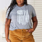 SIMPLY LOVE US Flag Graphic Cuffed Sleeve T-Shirt at Bella Road