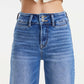 BAYEAS Full Size Raw Hem High Waist Wide Leg Jeans at Bella Road