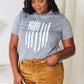 SIMPLY LOVE US Flag Graphic Cuffed Sleeve T-Shirt at Bella Road