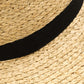 FAME Wide Brim Straw Weave Hat at Bella Road