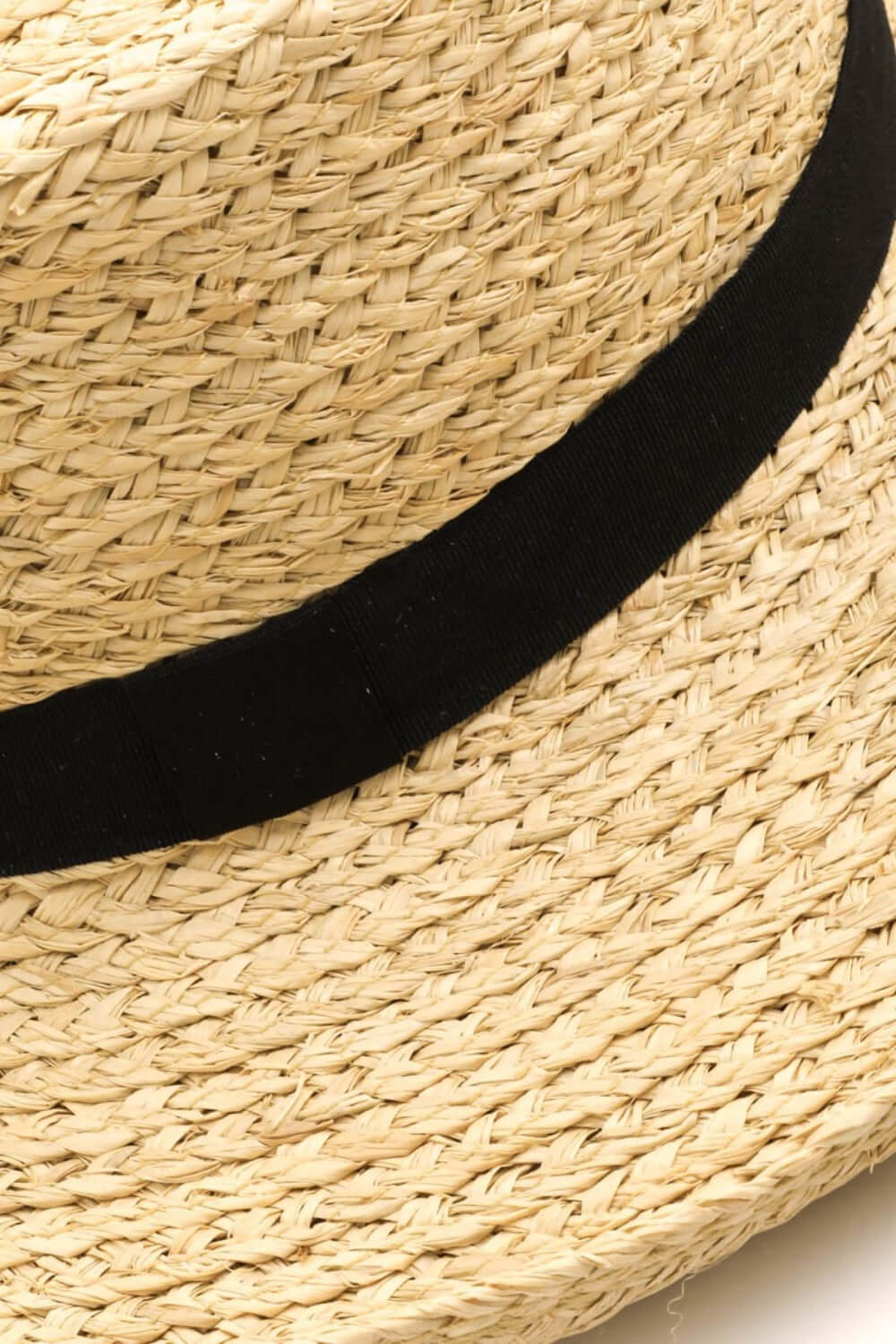 FAME Wide Brim Straw Weave Hat at Bella Road