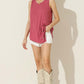 NINEXIS Round Neck Button Side Tank at Bella Road