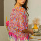 Openwork Fringed Knit Cover Up