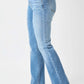 High waist straight jeans by Judy Blue Jeans, featuring a flattering high waist design and versatile straight leg cut for a chic, tailored look