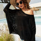 BELLA ROAD Openwork Slit Long Sleeve Cover-Up at Bella Road