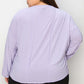 Ribbed Round Neck Long Sleeve T-Shirt