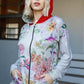 TASHA APPAREL Full Size Floral Zip Up Hoodie at Bella Road