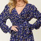 DOUBLE TAKE Full Size Tie Back Flounce Sleeve Dress at Bella Road