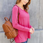 V-Neck Long Sleeve Top