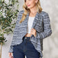 Open Front Printed Blazer