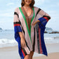 BELLA ROAD Openwork Color Block Plunge Cover-Up at Bella Road