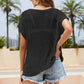 DOUBLE TAKE Openwork Round Neck Short Sleeve Knit Cover Up at Bella Road