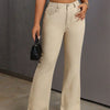 Bella Road Bootcut Jeans with Pockets - Tan