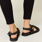 WILD DIVA Velcro Double Strap Slingback Sandals at Bella Road