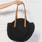 JUSTIN TAYLOR C'est La Vie Crochet Handbag in Black at Bella Road