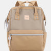 Himawari Water Resistant Canvas Backpack Bag with Side Pockets - Camel/Khaki