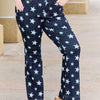 Judy Blue Janelle Full Size High Waist Star Print Flare Jeans - Dark