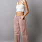 Model showcasing POL Embellishments Gradient Wide Leg Pants with decorative details and a stylish look.