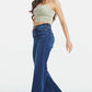 BAYEAS Full Size High Waist Cat's Whisker Wide Leg Jeans at Bella Road