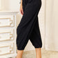 DOUBLE TAKE Decorative Button Cropped Pants at Bella Road