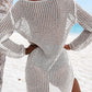 BELLA ROAD Openwork Tie Neck Cover-Up at Bella Road