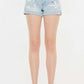 KANCAN High Rise Repaired Mom Denim Shorts at Bella Road