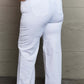 Raelene High Waist Wide Leg Jeans in White by Risen Jeans rear view showcasing the flattering fit and chic modern design.