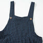 Bella Road plaid wide strap overalls with a stylish and comfy wide leg design, perfect for a trendy, cool-girl look.