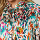 DOUBLE TAKE Full Size Printed Button Up Long Sleeve Shirt at Bella Road