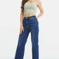 BAYEAS Full Size High Waist Cat's Whisker Wide Leg Jeans at Bella Road