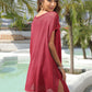 BELLA ROAD Slit Openwork V-Neck Cover-Up at Bella Road