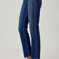 High Waist Straight Risen Jeans offering a polished appearance with sleek straight leg cut, perfect for versatile styling options.