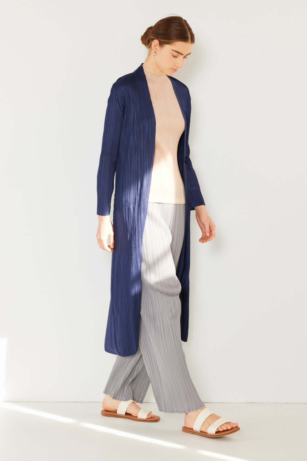 MARINA WEST SWIM Pleated Long Sleeve Cardigan at Bella Road