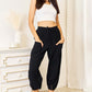 DOUBLE TAKE Decorative Button Cropped Pants at Bella Road