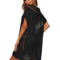 BELLA ROAD Cutout V-Neck Short Sleeve Cover-Up at Bella Road