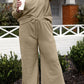 DOUBLE TAKE Full Size Textured Long Sleeve Top and Drawstring Pants Set at Bella Road