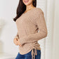 Drawstring Ribbed Long Sleeve T-Shirt