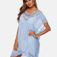 BELLA ROAD Cutout V-Neck Short Sleeve Cover-Up at Bella Road