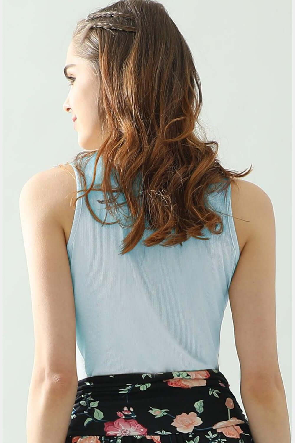 NINEXIS Notched Rib Knit Tank at Bella Road