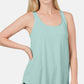 Round Neck Curved Hem Tank