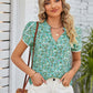 DOUBLE TAKE Floral Notched Neck Blouse at Bella Road