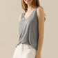 NINEXIS Full Size V-Neck Curved Hem Tank at Bella Road