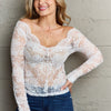 Be Kind Off The Shoulder Lace Top - Ivory