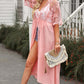 BELLA ROAD Floral Mesh Lace Crochet Open Front Kimono at Bella Road