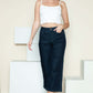 Woman wearing Judy Blue side seam braid detail crop wide leg jeans with white top.