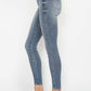 Judy Blue tummy control contrast wash skinny jeans showcasing sleek fit and stylish design for versatile wear