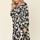 DOUBLE TAKE Full Size Printed Ruffle Hem Long Sleeve Dress at Bella Road