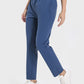 Stylish blue Millennia high waist active pants featuring a pocketed design and comfortable stretch. Perfect for workouts!