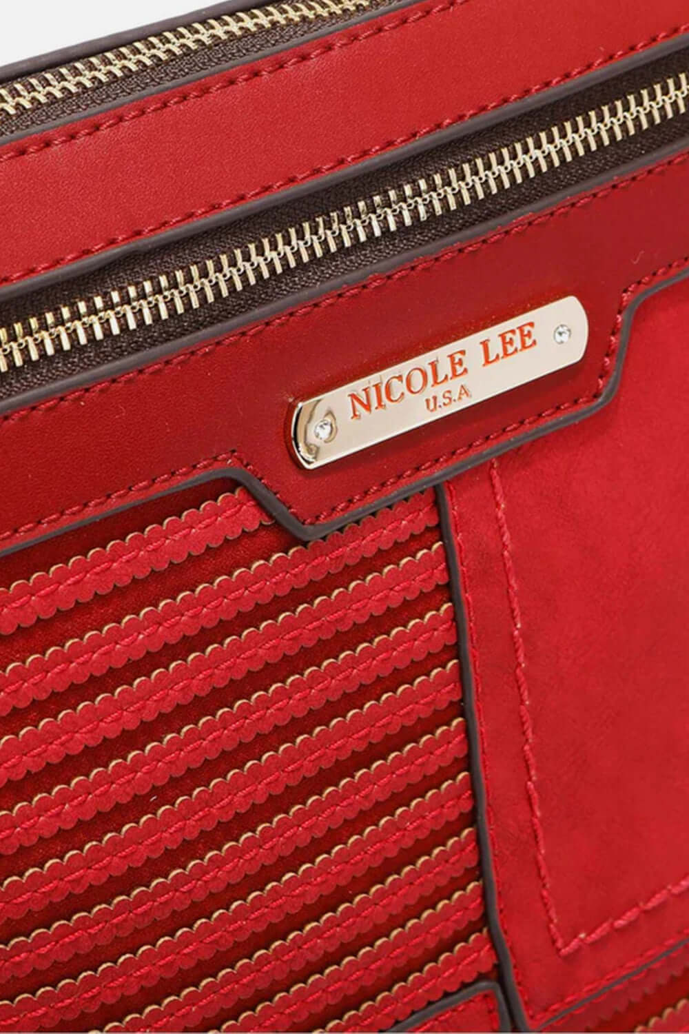 NICOLE LEE USA Scallop Stitched Crossbody Bag at Bella Road